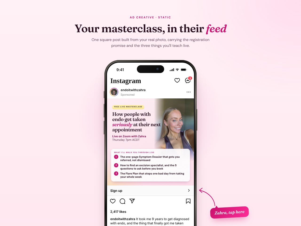 Static ad preview