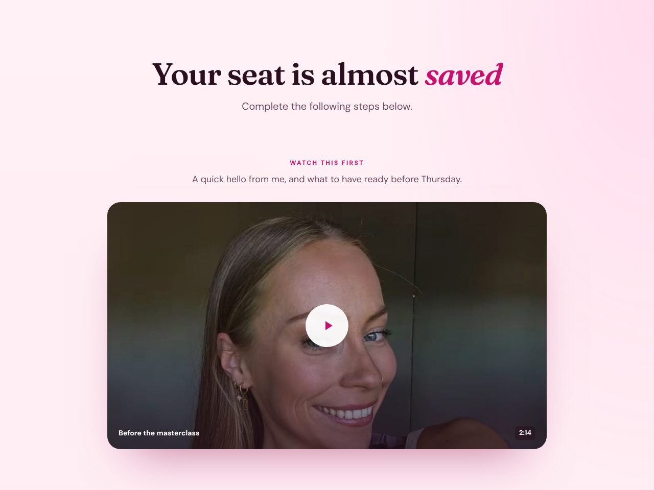 Thank-you page preview